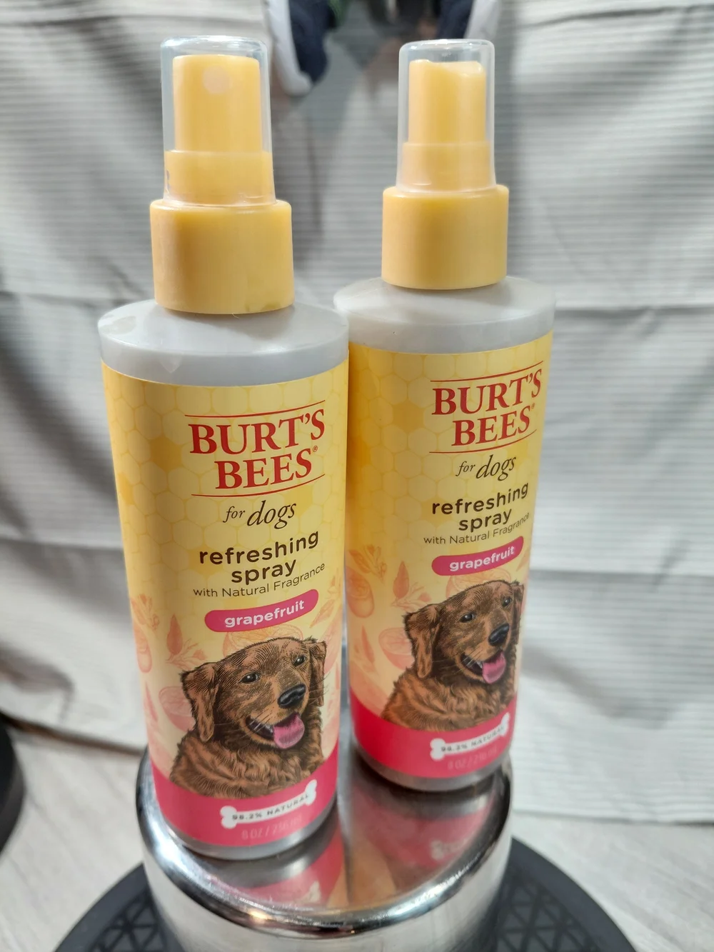 (2) Burt's Bees For Dogs Grapefruit Refreshing Spray 98.2% Natural 8oz